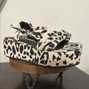 Rocket Dog Black and White Platform Shoes